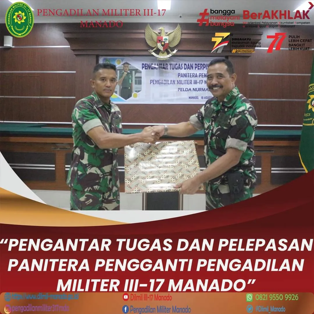 Acara Pengantar Tugas dan Tradisi Korp Pelepasan PELDA NURMAN, S.H